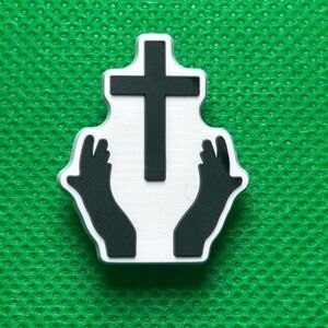 🌼 (5/$10 or 10/$15) NEW “Christian Life” Croc Charm Collection praising hands